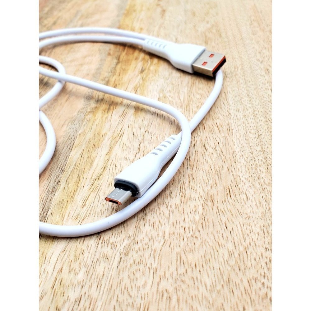 Micro USB 2 Pack Power Cords White